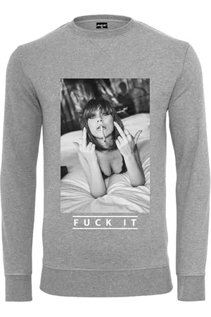 Mister Tee Herren Fuck IT 2.0 Crewneck L Grey