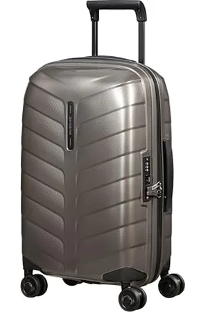 Samsonite Attrix - Spinner S, Expandable Hand Luggage, 55 cm, 38/44 L, Brown (Dene)