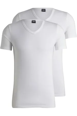 HUGO BOSS Herren V-Neck T-Shirt, 2er Pack Modern, White, XXL