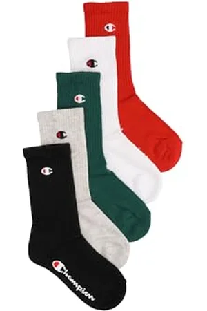 Champion Unisex Kinder Socks Seasonal Junior (U30081) -C-Logo 5pp Crew Füßlinge, , 27-30