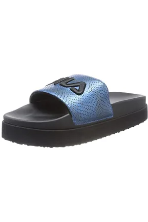 Fila Damen Morro Bay Zeppa F wmn Slipper, Black-Snake, 37 EU