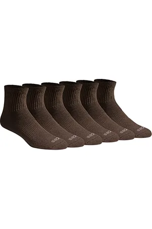 Dickies Herren Dri-Tech Moisture Control Quarter Socken Multipack, Essential Worker Braun (6 Paar), Shoe Size: 6-12