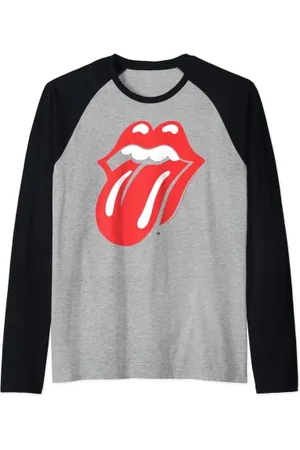 The Rolling Stones Offizielle Klassische Zunge Raglan Shirt - Unisex Erwachsene - - S