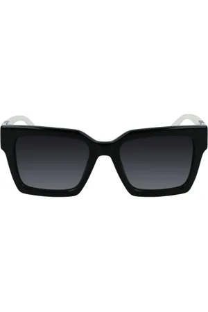 Karl Lagerfeld Damen KL6057S Sonnenbrille, Schwarz/Weiß, Einheitsgröße