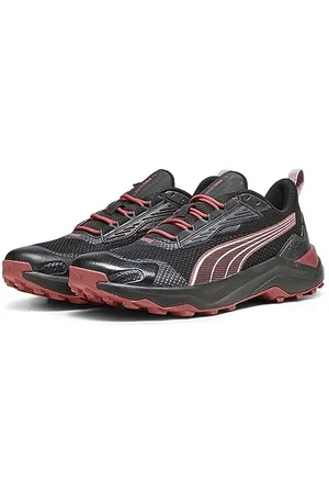PUMA Unisex Obstruct Profoam Bold WTR Straßen-Laufschuh, Schwarz Astro Red Weiß, 45 EU