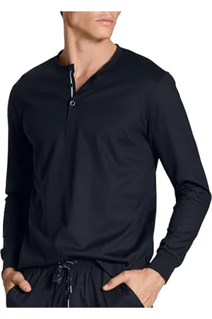 Calida Family & Friends Langarmshirt Herren, mit Knopfleiste