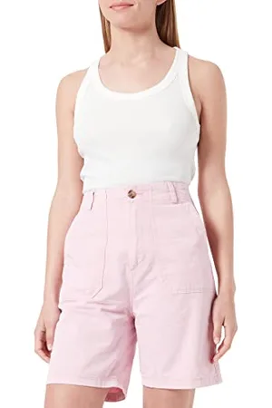 Marc O’ Polo Marc OߴPolo Denim Damen Tanktop mit Stretch-Anteil gerippt, Weiß (Scandinavian White), XL