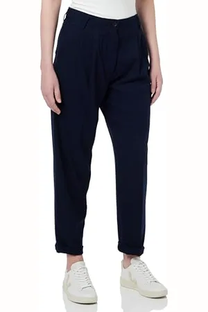 Replay Damen Stoffhose Baggy, (Blau), 23