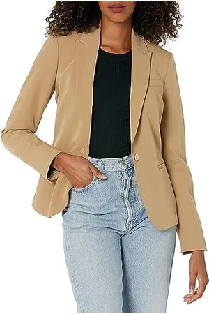 Tommy Hilfiger Damen Blazer - Business Jacke mit schmeichelnder Passform und Einknopfverschluss, , 46