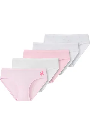 Schiesser Mädchen 5 Pack Slips Unterhosen - 95/5 Organic Bio Baumwolle Größe 92 Bis 140 Unterwäsche, , 104 EU