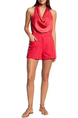Morgan Shorts mit hoher Taille und Knöpfen 36