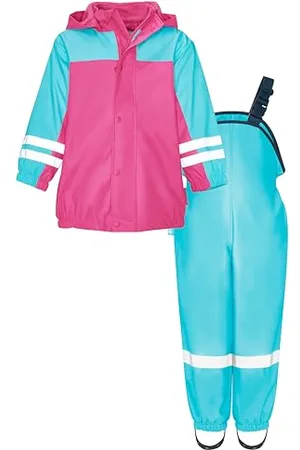 Playshoes Unisex Kinder Regen-anzug Mit Fleece-futter Warmer Wasserdichter Matschanzug Regenbekleidung, , 80 EU