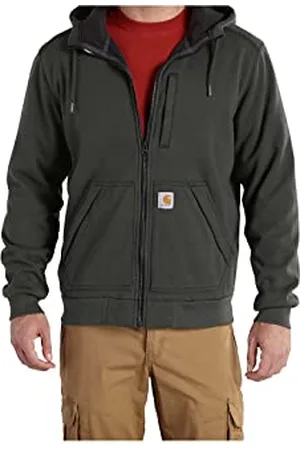 Carhartt Herren Wind Fighter Lockeres, mittelschweres durchgehendem Reißverschluss Sweatshirt, , S