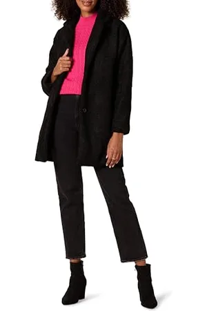 Amazon Damen Teddybär-Fleecejacke mit übergroßer Passform und Revers (zuvor Daily Ritual), , S