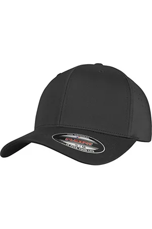 Flexfit Unisex 6277P- Perforated Cap, Black, S/M
