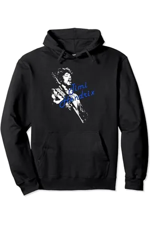 Jimi Hendrix Weiße Silhouette Pullover Hoodie