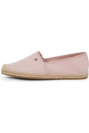 Tommy Hilfiger Damen Espadrilles Flag Canvas mit Logo, Rosa (Foggy Pink), 37