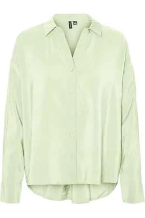 VERO MODA VMQUEENY LS Oversize Shirt WVN GA NOOS