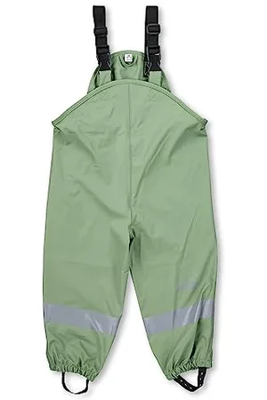 Sterntaler Regenhose ungefüttert uni - Kinder Regenhose wasserdicht - Jungen Matsch- und Buddelhose mit verschweißten Nähten und elastischen Hosenträgern - Regenbekleidung - , Größe 74