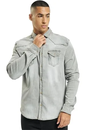 Brandit Riley Denim Shirt Long Sleeve, Farbe: , Größe: S