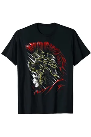 Gladiator Römischer Schädel Prätorianer Krieger T-Shirt