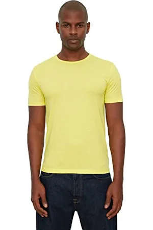 Trendyol Herren Männlicher Basic Slim Fit Runder Kragen Kurzarm T-shirt T-Shirt Westlich, , M