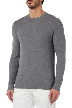 QS by s.Oliver Herren Pullover mit Stehkragen Grey, XL