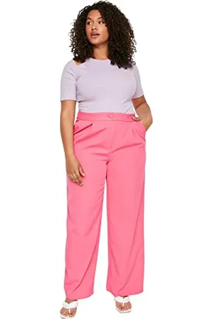 Trendyol Damen High Waist Plus Size Pants Hose, , 76