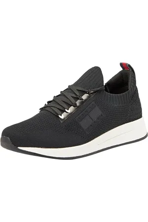 Tommy Hilfiger Herren Runner Sneaker Sportschuhe, (Black), 43