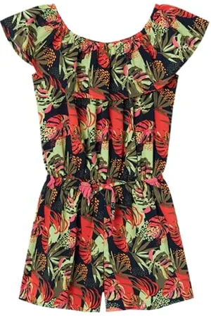 NAME IT Mädchen Nkfvinaya Ss Playsuit Fffff Noos, , 134