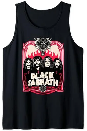 Black Sabbath Offizielle rote Flammen Tank Top