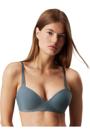 Calvin Klein Damen Demi-Cups BH Lift Stretch, Blue Performance (Grau), 85C