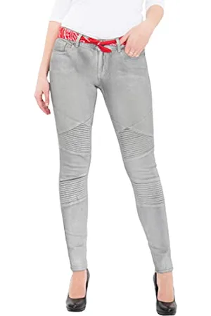 Queen Kerosin Damen Holly Fit Jeans, , 28W / 34L