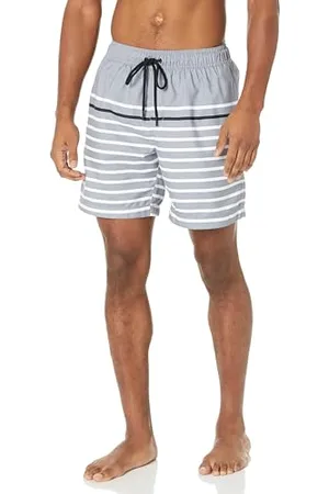 Amazon Herren Badehose, Schnell Trocknend, 18 cm - Auslauffarben, , S