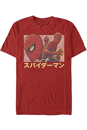 Marvel Unisex Spider-man Classic Spidey Japan Organic Short Sleeve T-shirt, , L