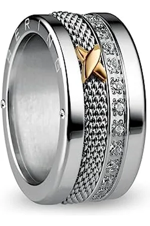 Bering Austauschbar Ringkombination für Damen in & Gold mit einzigartigem Twist- & Change System, Themse