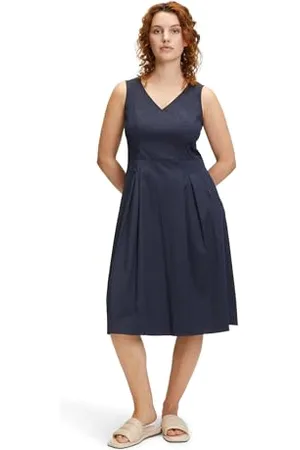 Vera Mont Damen Sommerkleid mit V-Ausschnitt Night Sky,38