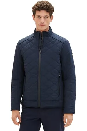 TOM TAILOR Herren Biker Steppjacke mit Stehkragen, , XXL