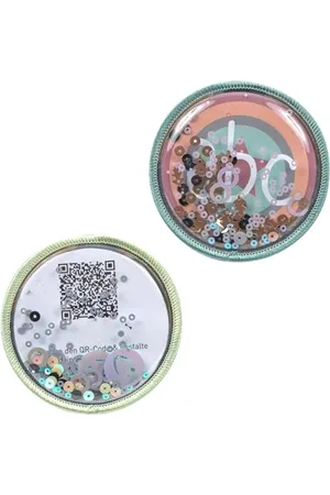 LÄSSIG Anhänger und Patches Set (2 Stk.) mit Druckknopf/School Patches blue/mint