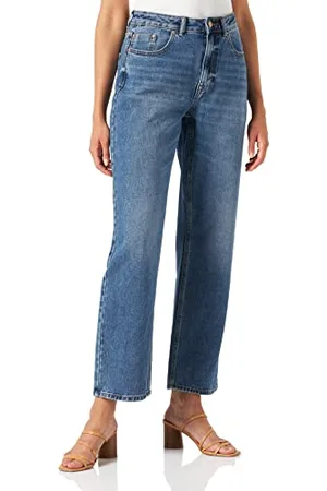 JDY Damen dichte Hw Wide Db Dnm Noos Jeans, , L / 30L EU