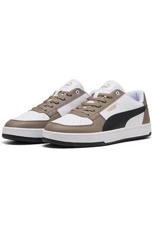 PUMA Unisex CAVEN 2.0 Sneaker, Totally Taupe Black White, 42.5 EU