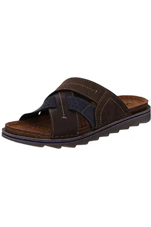 Rohde Herren Pantoletten Leder Clogs Pesaro 5963, Größe:40 EU, Farbe: