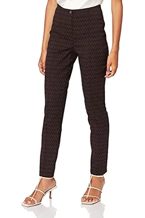 Gerry Weber Damen Hose mit grafischem Muster Gemustert leicht verkürztes Bein 36