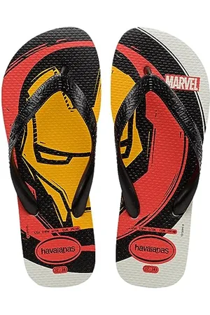 Havaianas Jungen Top Marvel Logomania (Mini Me) Flipflop, White