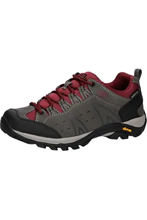 BRUTTING Unisex Mount Bona Low Trekking-& Wanderhalbschuhe, grau/Bordeaux, 36 EU