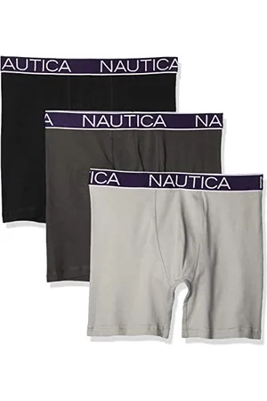 Nautica Herren 3-Pack Classic Cotton Stretch Boxer Briefs Retroshorts, , X-Large