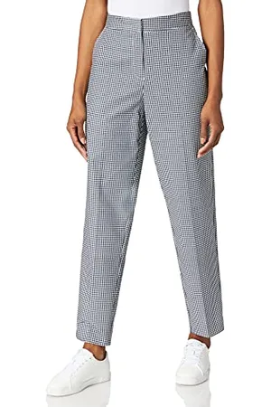 Tommy Hilfiger Damen SLUB CO SLIM ANKLE PANT Hose, blau, 42
