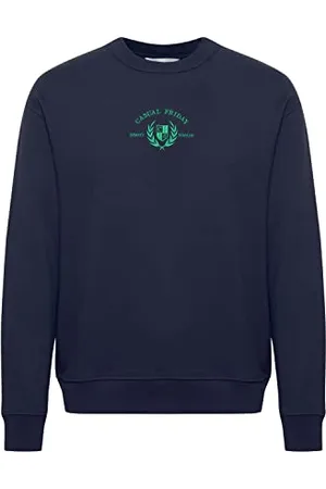 Casual Friday CFSage Herren Sweatshirt Pullover Pulli mit Rundhalsausschnitt O-Neck Stickerei, Größe:XL, Farbe: