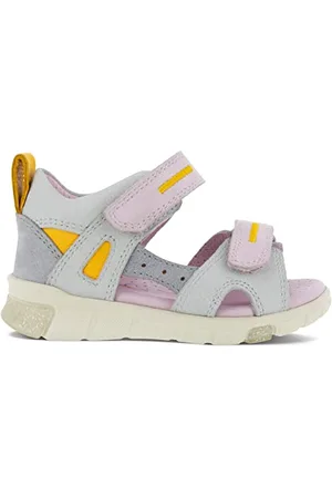 Ecco Baby-Mädchen Mini Stride Flat Sandal, Grau(Multicolor Concrete), 19 EU