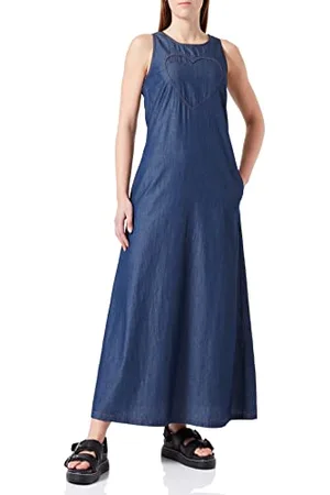 Moschino Damen Sleeveless Long Dress, , 46 EU